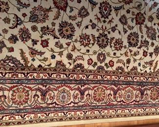 SOLD- Large area rug. Approximately 8'x10". Has some light staining.  Please see photos.