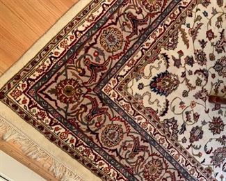 SOLD-Large area rug. Approximately 8'x10". Has some light staining.  Please see photos.