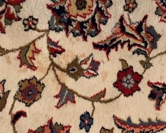 SOLD- Large area rug. Approximately 8'x10". Has some light staining.  Please see photos.