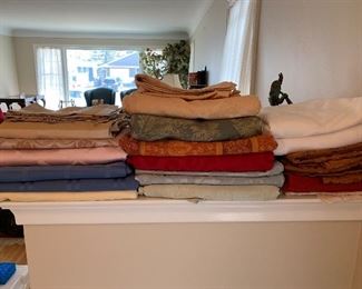 $45- Lot of table linens; some are Waterford. Some may have minor staining, some in great condition. 
