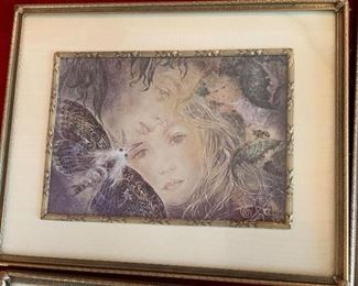 $25- Lot of six very  nice vintage frames measuring 7.5" x 9.5"  (frames contain mystical prints) 