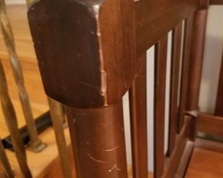 SOLD--- Wooden decorative STORAGE bench. 51" Long x 18" W. 32" - light scratching 