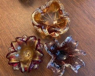 $30 LOT of three super cool art glass items. 