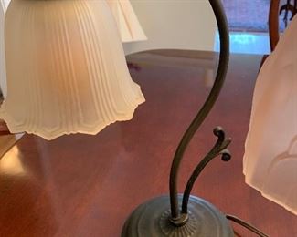 $25- Pair of small accent lamps - Each Approximately 14" tall