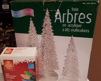 $25-Lot of Christmas decorations and tree (includes more items in following photos)