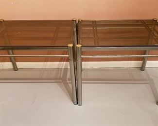 $20- two glass top tables (26"x20"x21")