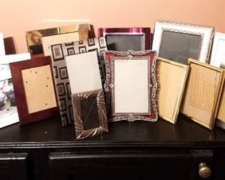 $24-Lot of various sizes of picture frames- 18 frames in total