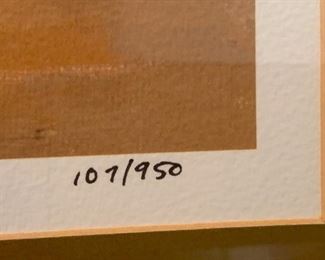 $300/Pair- Framed art By Steven Parker' Giclee on Somerset Paper.