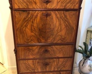 19th Century Antique Black Walnut Secretary/Desk - $1,800