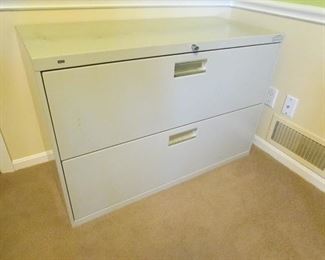 heavy duty metal lateral file cabinet. 42"w X 19"d X 28"h PRICE: $45.00