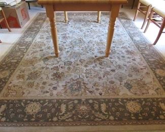 92.5" X 125" area rug. PRICE: $100.00