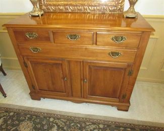 "Young Republic" maple buffet. 44"w X 35.5"h X 19"d PRICE: $125.00