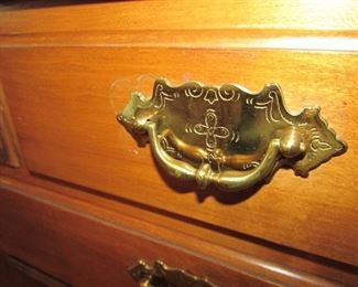 buffet has updated brass hardware, but also comes with original hardware)