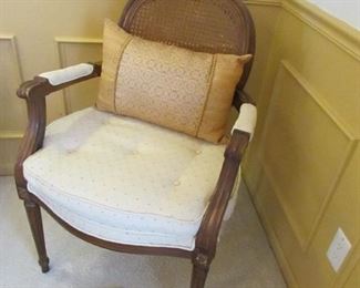pillow included with french-style chair