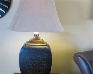 Decorative lamp. 16"w X 34"h X 11"d. PRICE: $40.00