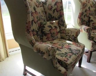 wing chairs 2-tone detail