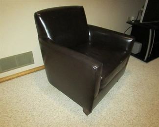 Side detail of World Market chair.