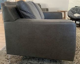 5ft Ashley Signature Contemporary Faux Suede Loveseat Couch 36x61.5x36 HxWxD