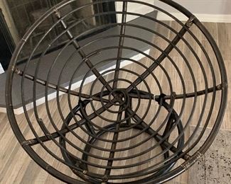 AS-IS Wicker Bowl Papssan Chair 38x45x36in HxWxD