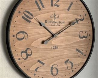 26in Kensington Station Wall Clock 26in Diameter x 2in D