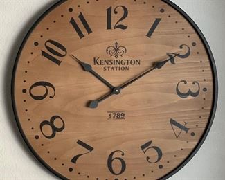 26in Kensington Station Wall Clock 26in Diameter x 2in D