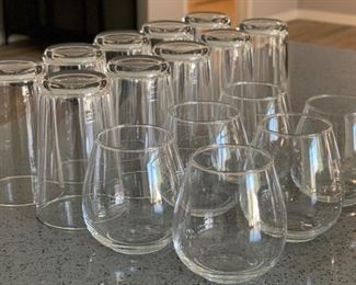 16pc Glass Tumbler set 2 styles