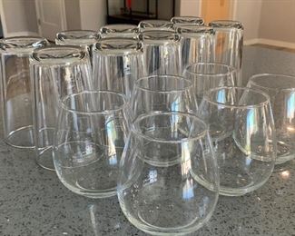 16pc Glass Tumbler set 2 styles