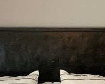Complete King Bed set Rustic/Industrial Headboard/Frame 66x81x84 bedheight: 27in HxWxD