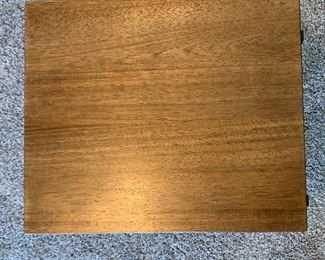 2pc Whalen Furniture Rustic Iron & Wood Nightstands PAIR 24x19x16inH HxWxD