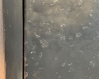 Complete King Bed set Rustic/Industrial Headboard/Frame 66x81x84 bedheight: 27in HxWxD