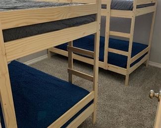 #1 Mydal Natural Pine Bunkbeds 61x72x77in HxWxD