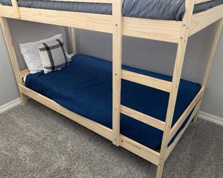 #1 Mydal Natural Pine Bunkbeds 61x72x77in HxWxD