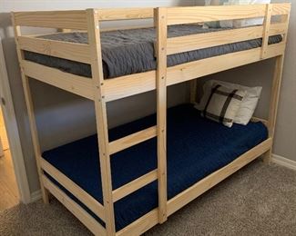 #2 Mydal Natural Pine Bunkbeds 61x72x77in HxWxD