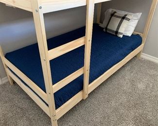 #2 Mydal Natural Pine Bunkbeds 61x72x77in HxWxD