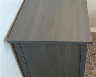 Hemnes Charcoal Grey Wash 3-Drawer Chest/Dresser 37.5x42.5x19.5in HxWxD