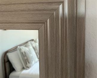 Grey Frame Mirror Rectangular 30x42in