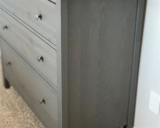 #2 Hemnes Charcoal Grey Wash 3-Drawer Chest/Dresser 37.5x42.5x19.5in HxWxD