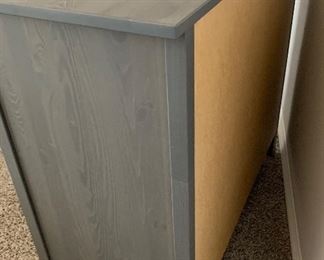 #2 Hemnes Charcoal Grey Wash 3-Drawer Chest/Dresser 37.5x42.5x19.5in HxWxD