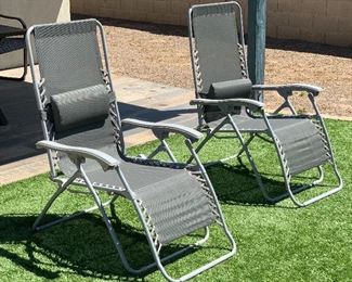 2pc Courtyard Creations Zero Gravity Chairs