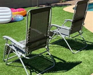 2pc Courtyard Creations Zero Gravity Chairs