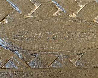 Suncast Resin Weave Deck Box Container 26x52x28in HxWxD