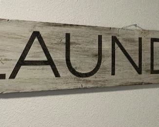 Rustic Farmhouse Laundry Sign