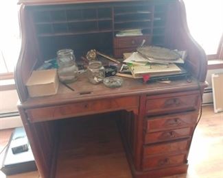Victorian Walnut desk roll top desk $350
Now only $300