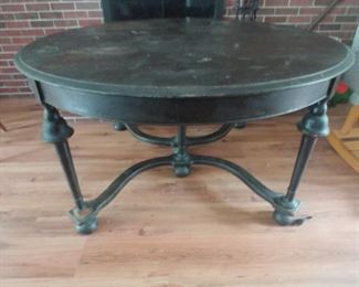 Round mahogany dining table with 3 leaves and 6 chairs
The chairs need TLC
Table and 6 chairs $200