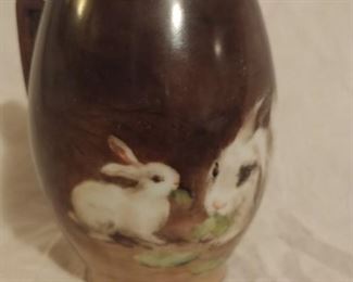 Rosenthal hand painted rabbit mug $75