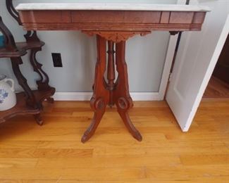 Victorian marble top table
