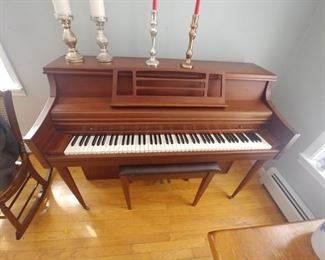 Mahogany spinet piano $250
Now only $150 with bench