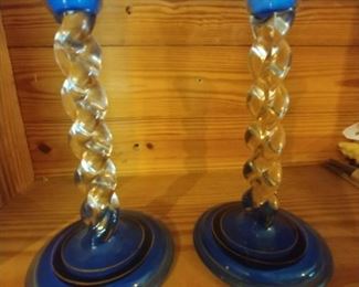 Pair of rope twist candlesticks $15 for the pair