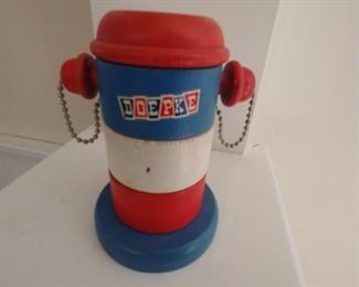 Wooden fire hydrant block toy $10