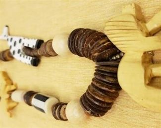 3 AfricanStyle Beaded Necklaces